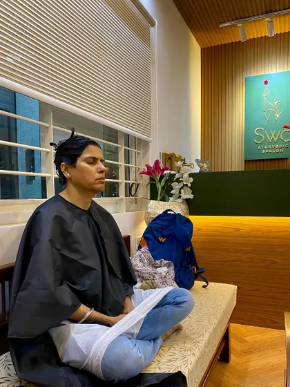 The waiting period for our hair colour to set is an opportunity for quiet reflection. I encourage clients to use this time to meditate and disconnect, turning a simple hair appointment into a truly holistic experience.