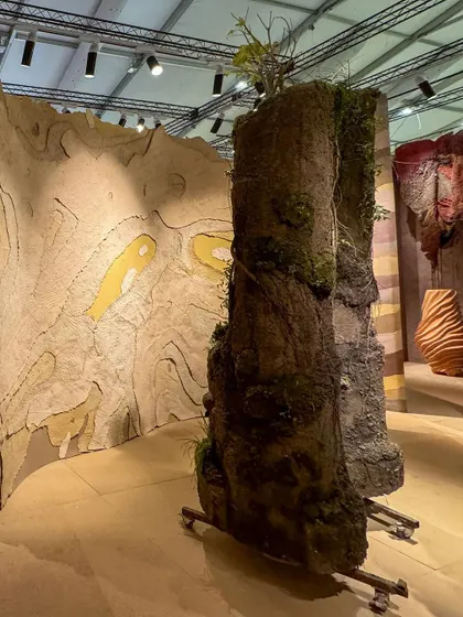 A repeat of image 70, a wide view of the 'Soil' installation.