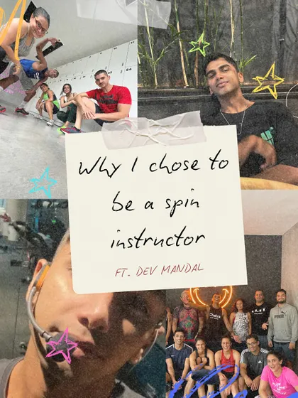 A collage celebrating Dev Mandal, one of our star instructors. If you haven't ridden with him, book a saddle and feel the magic.