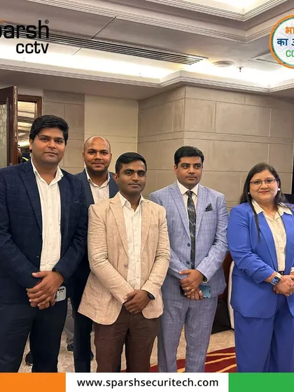 My team posing for a photo after the successful Sparsh x Cron AI launch event. It was a milestone moment for all of us.