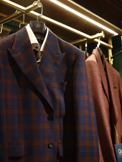 A look at some of the ready-to-wear and bespoke jackets on display in my store. Each piece is a testament to my commitment to craftsmanship and sartorial design.
