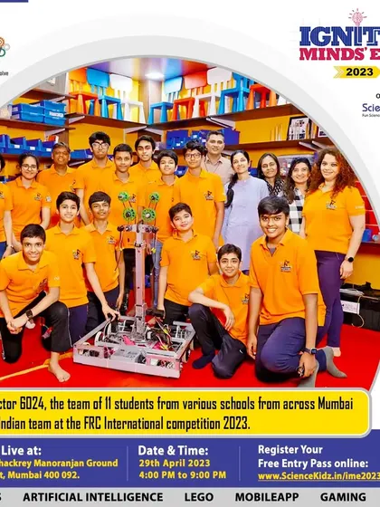 We were thrilled to have Team RFactor 6024, the first Indian team at the FRC International Competition 2023, showcase their award-winning robot at our Ignited Minds Expo.