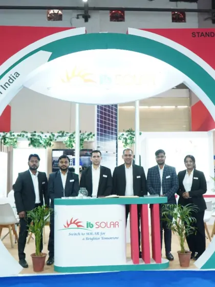 The IB Solar team at our booth during Day 2 of the Bharat Solar Expo. We were thrilled by the enthusiastic response to our technology and the opportunity to connect with so many industry professionals.