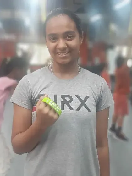 Kundavi has earned her green band for her top-most performance in the advanced level. We are incredibly proud.