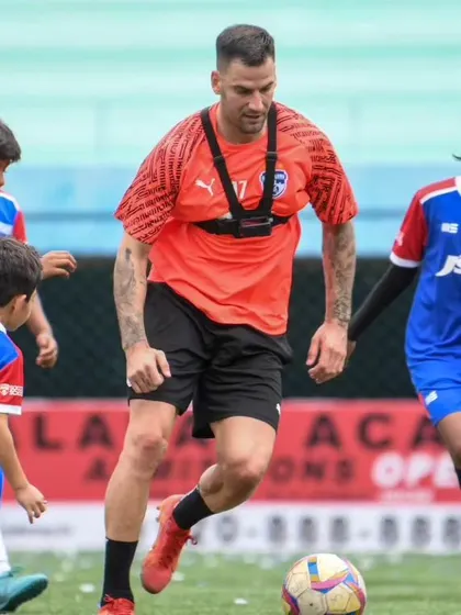 BFC's new signings get a unique welcome, facing off against a team of 30 enthusiastic young players.