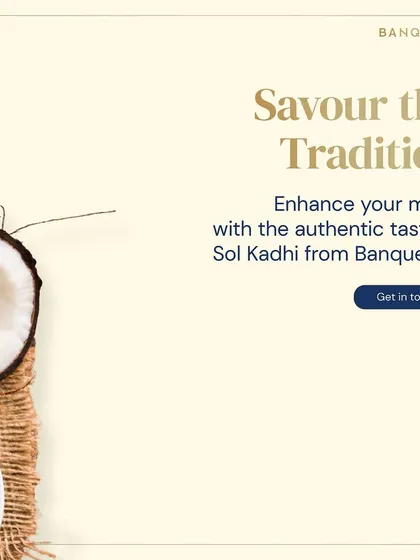 Enhance your menu with the authentic taste of Sol Kadhi. This refreshing coconut and kokum drink is a traditional favorite that adds a unique, coastal flavor to your celebration.