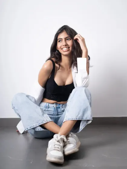 Another shot from the same series, capturing a candid, laughing moment. I guide models to feel comfortable so we can get these genuine expressions that are perfect for lifestyle and commercial branding.