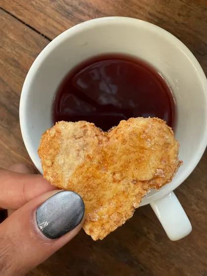 Food made with love. Even the snacks are heart-shaped. It's the little details that make the experience so special.