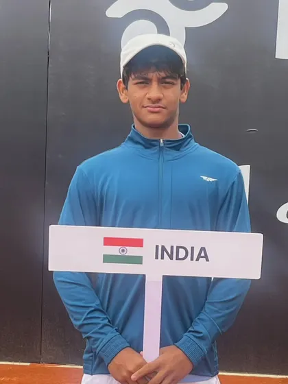 A portrait of our player Aradhya Kshitij, representing India at the Junior Davis Cup. This is the culmination of years of hard work, dedication, and high-performance training.