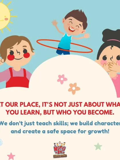 This is our philosophy. We don't just teach skills like painting or dancing; we focus on building character, confidence, and creating a safe space for growth.