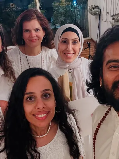 A happy selfie with my newly certified students in Morocco.