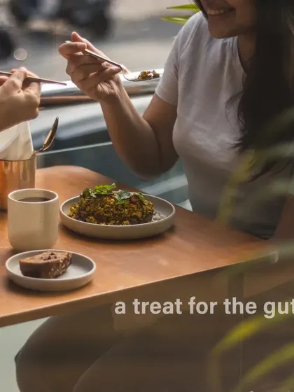 A treat for the gut. Our meals are designed to be delicious and nourishing, supporting your well-being with every bite.