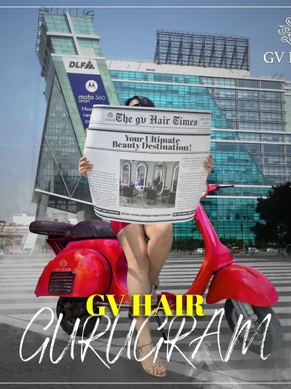 Flawless looks in no time. A creative shot showing my salon is the top news in Gurugram for beauty.