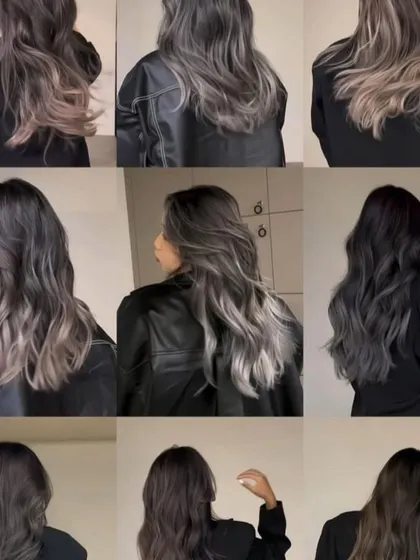 Explore the world of cool-toned browns and greys. These shades are perfect for a sophisticated and on-trend look.