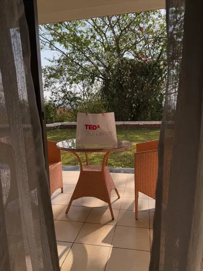 The view from my room before my TEDx talk. A quiet moment of reflection and gratitude before stepping onto the big stage to share my story.