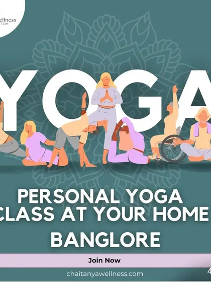 We offer personal yoga classes at your home in Bangalore. Get tailored instruction that focuses on your unique needs and helps you achieve your wellness goals on your schedule.