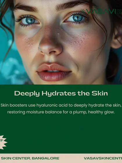 The primary function of Skin Boosters is to deeply hydrate the skin. They use hyaluronic acid to restore the skin's moisture balance, resulting in a plump, healthy glow.