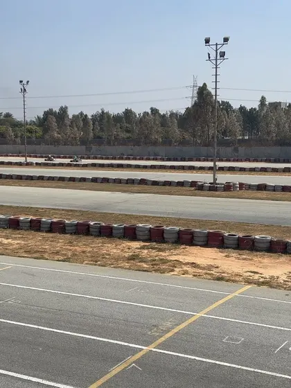 A view of the track during pre-season testing.