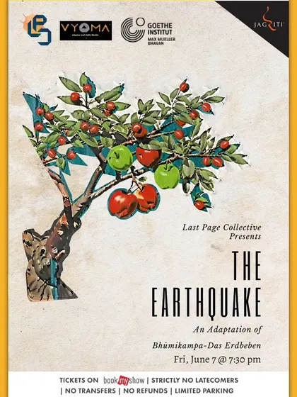 The poster for "The Earthquake," an adaptation of "Bhumikampa-Das Erdbeben."