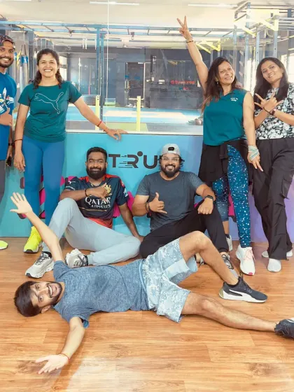 Getting ready with the team for a 'Desi Dance Fitness Party'. We bring the best of Bollywood and dance fitness to the stage for a show-stopping performance.