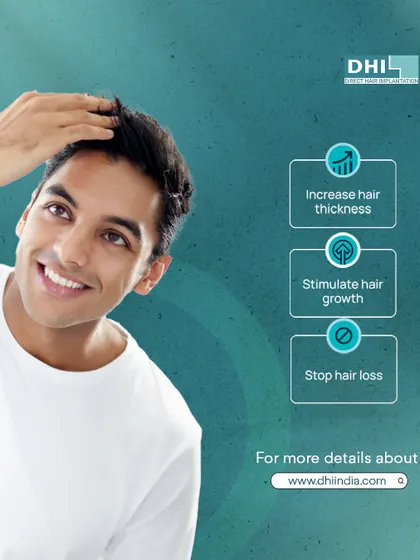 **Achieve Thicker, Fuller Hair:** This image showcases the powerful results of our treatments, designed to increase hair thickness, stimulate growth, and stop hair loss. We focus on creating a healthy scalp environment for lasting hair health.