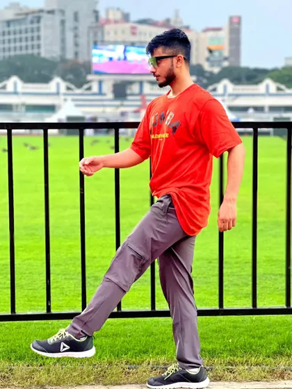 A candid shot from the sidelines at a stadium event. We are always ready to move and inspire.