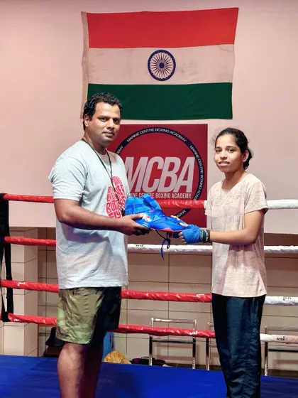 A new pair of shoes for another one of our top-performing female boxers.