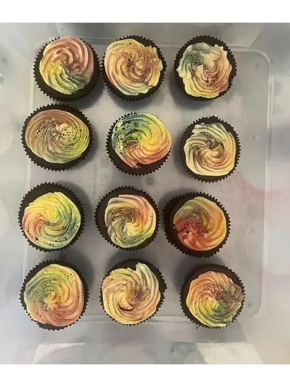 Even after the festival is over, the sweetness can linger. These Holi-themed cupcakes, with their vibrant swirls of color, are the perfect post-celebration treat to relive the joy.
