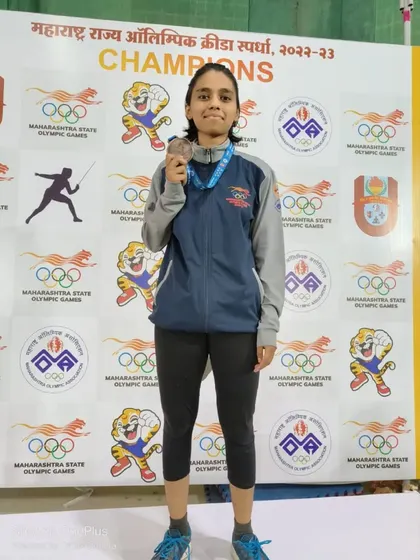 A bronze medalist from the Maharashtra State Olympic Games. Every medal won at this level is a significant achievement and a step towards greater goals.