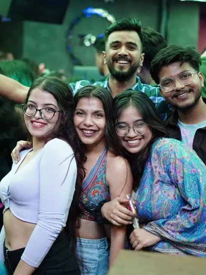 Smiles all around. The crowd's happiness is the best reward for a DJ.
