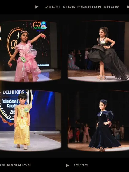 This collage captures the diversity of styles on our runway, from a delicate yellow dress to a dramatic black gown. Every child's unique fashion sense is celebrated here.