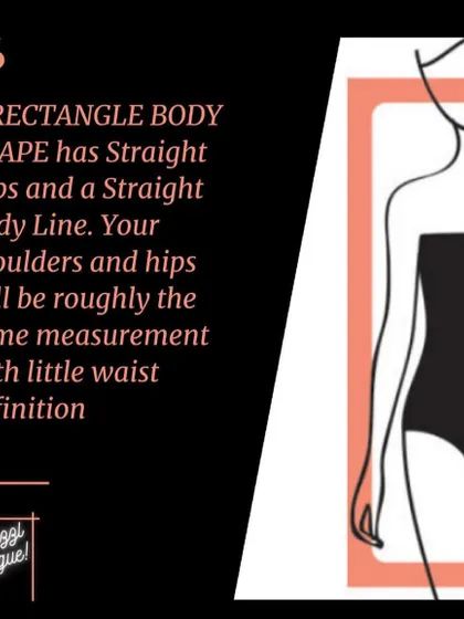 A rectangle body shape is defined by straight hips and a straight body line, with shoulders and hips being roughly the same width. My goal is to show you how to add curves and create definition through specific clothing choices.