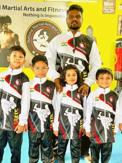 Our team of champions in their official NMFA tracksuits. We believe being a champion is a state of mind.