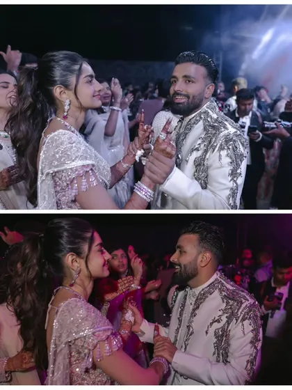 The couple enjoying a dance with their guests. After the performances, my goal is to get everyone on the dance floor to celebrate together.
