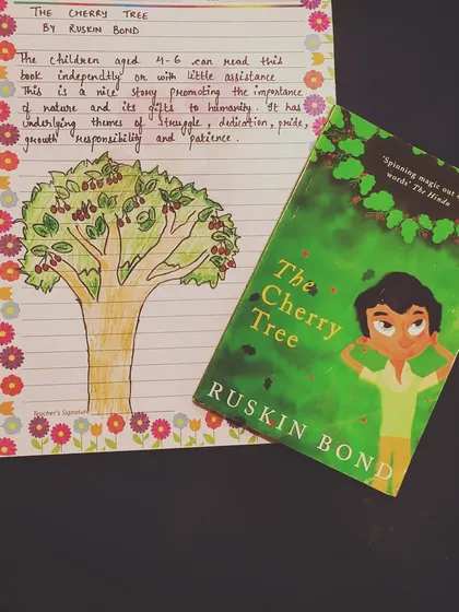 Another wonderful book review, this time for "The Cherry Tree" by Ruskin Bond. This activity combines reading comprehension, writing, and art.