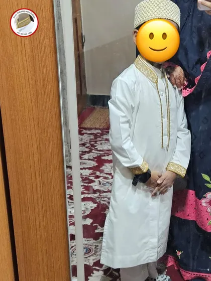 This is heartwarming feedback from a satisfied customer in Dubai. I stitched matching saya kurtas for him and his son, and he was delighted with the fit and quality, all done online. It is my pleasure to bring smiles to families across borders.