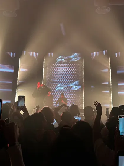 A sea of phones light up the room at the XP Music Futures festival in Riyadh. It's a powerful feeling to connect with an international audience and see them capture the moment.