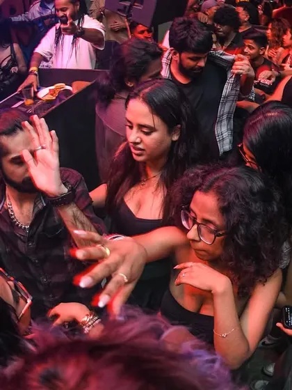 The dancefloor is a whirlwind of motion. You have to be there to feel it.