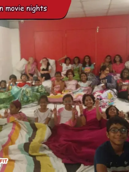 The fun doesn't stop when the training ends. We build a strong community with events like fun movie nights, helping kids form lasting friendships and create memories that go beyond the gymnastics floor.