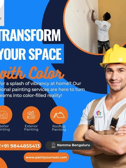 As a local painting company in Namma Bengaluru, I am dedicated to transforming your space with color. I handle both residential and commercial projects, focusing on interior, exterior, and rooftop painting.