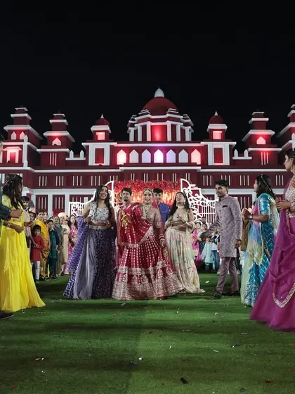 The wedding celebration in full swing. We manage the crowd and the event flow so that family and friends can fully participate in the joyous occasion.