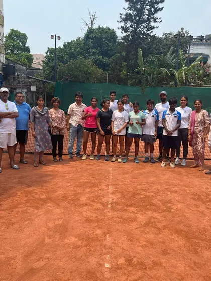 The entire group of players, parents, and mentors from our Kolkata College Camp. These events bring the community together and are a testament to the shared goal of helping young Indian players succeed.