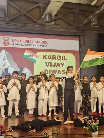 A moving stage performance by students to commemorate Kargil Vijay Diwas, honoring the soldiers who made the ultimate sacrifice for our country.