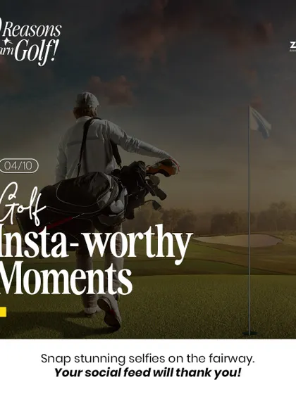 With such beautiful scenery, every moment is an Insta-worthy one. Capture stunning selfies on the fairway to share with your friends.