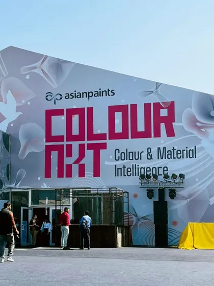 A repeat of image 63, showing the ColourNext exhibition pavilion.