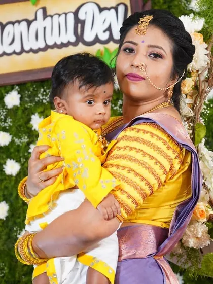 A beautiful moment between mother and child at a family function. My goal is to create makeup that makes you feel confident and beautiful while you enjoy your special moments.