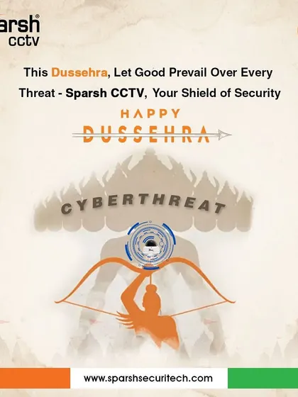 This Dussehra, let good prevail over every threat. My cyber-secured CCTV acts as your shield of security, protecting you from modern-day evils like cyberthreats.