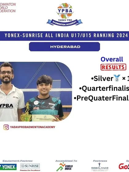 A duplicate poster of our overall results from the Hyderabad All India Ranking.