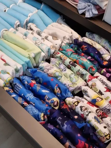 Many of my clients use reusable diapers, and file-folding them is the best way to store them. This method keeps them visible and easy to grab, which is essential when you're in a hurry.