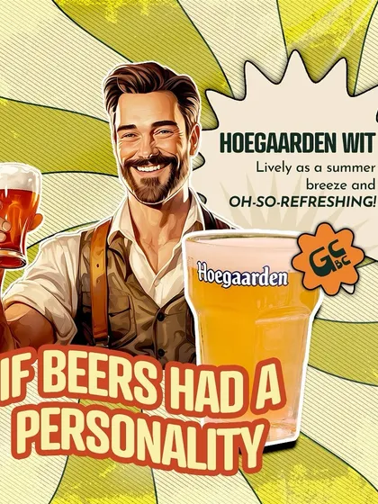 If beers had a personality, our Hoegaarden Wit would be lively, refreshing, and the life of the party.